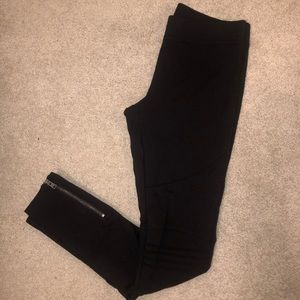 Express hi-rise zipper leggings